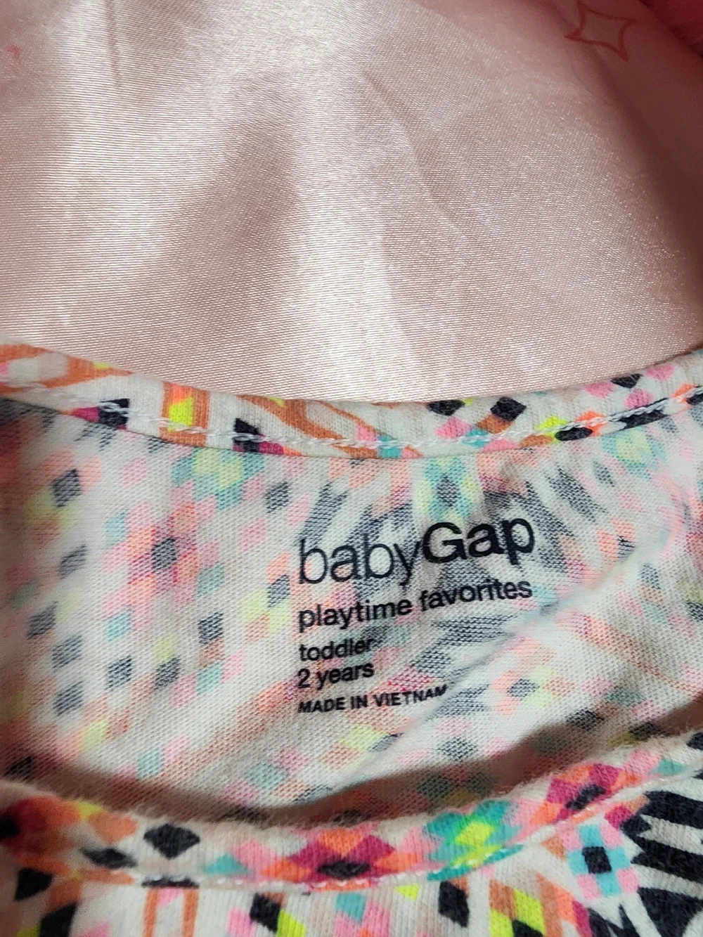 GAP Baby Multicolor Neon Geometric Tank Dress